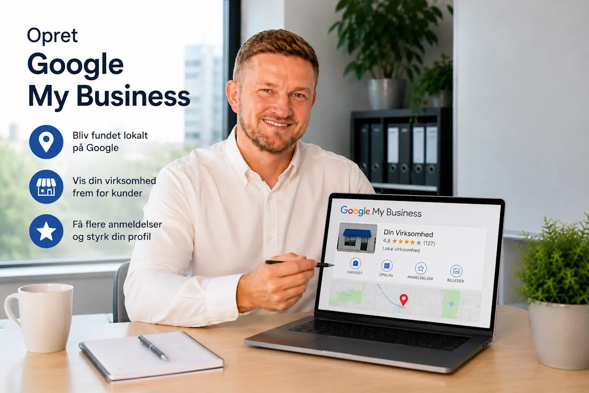Opret Google My Business - Gratis virksomhedsprofil trin for trin